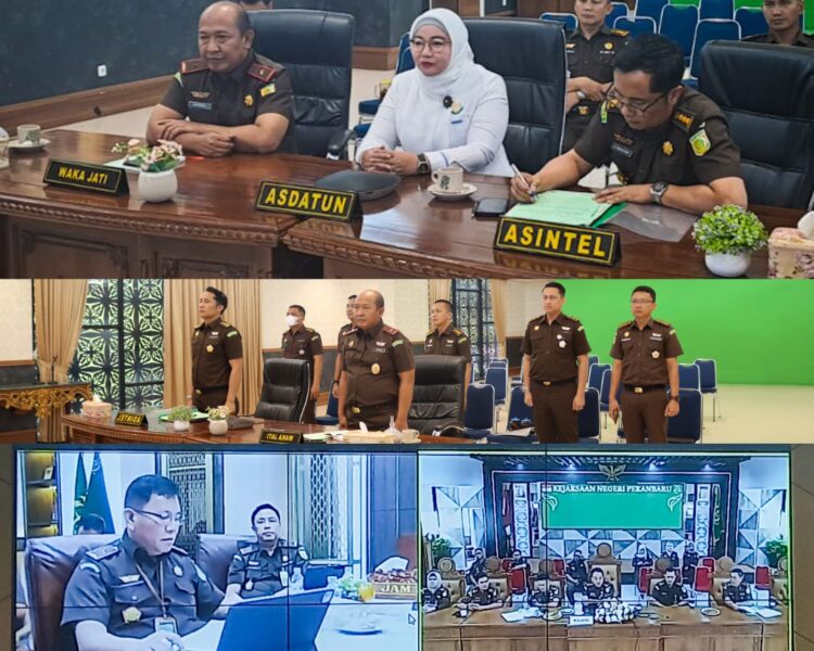 Wakajati Riau Mengikuti Kegiatan Sosialisasi Pedoman Jaksa Agung Republik Indonesia Nomor 5 Tahun 2023 Tentang Pengamanan Pembangunan Strategis