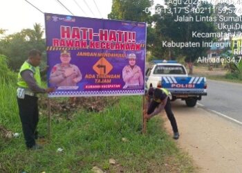 Komitmen Sat Lantas Polres Pelalawan Menekan angka Kecelakaan lalu lintas di jalan Raya Ini salah satu Upayanya