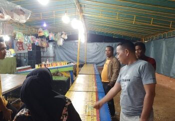 Adanya Pemberitaan Judi Bola Boling Dipasar Malam Satreskrim Polres Kuansing Cek Ke TKP
