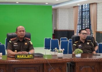 Wakil Kepala Kejaksaan Tinggi Riau mengikuti kegiatan Perkenalan dan Pengarahan Jaksa Agung Muda Pidana Militer Kejaksaan Agung RI secara virtual
