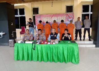 Press Release Ungkap Kasus Tindak Pidana Narkoba Dan Pemusnahan Sabu Sebanyak 71,01 Gram Oleh Polres Kuantan Singingi