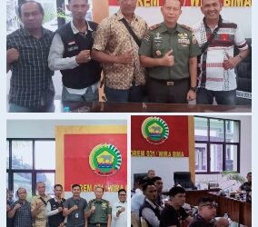 Makorem 031/Wira Bima Adakan Acara Temu Ramah dan Silahtirahmi oleh Awak Media bertempat di Ruang Serbaguna