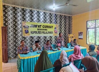 Tampung aspirasi masyarakat Polres Pelalawan gelar Jumat Curhat ini himbauan kasat Bimas