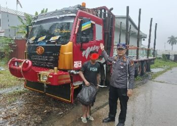 Tidak Sampai Dua Jam Pelaku Tabrak lari di Perawang Di Temukan