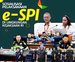 Asisten Pengawasan Kejaksaan Tinggi Riau mengikuti kegiatan Sosialisasi Pelaksanaan e-SPI di Lingkungan Kejaksaan RI secara virtual