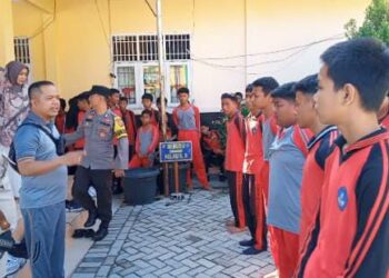 UPAYA RESPONSIF POLSEK TAMPAN, MENINDAK LANJUTI ADANYA ISU TAWURAN ANTAR SEKOLAH DIWILAYAH HUKUM POLSEK TAMPAN