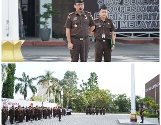 Asisten Tindak Pidana Khusus Kejaksaan Tinggi Riau Penerima Apel Kerja Pagi