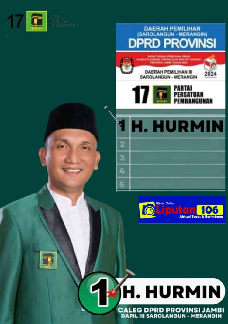 Caleg Provinsi Jambi H.Hurmin Partai Persatuan Pembangunan