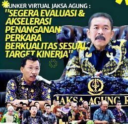 Kepala Kejaksaan Tinggi Riau mengikuti kegiatan Kunjungan Kerja Virtual Jaksa Agung Republik Indonesia