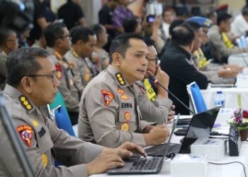 Kapolda Bali Menghadiri Kegiatan Tectical Floor Game di Gedung Perkasa Raga Garwita