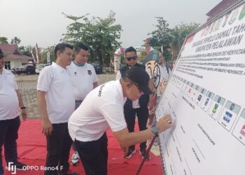 Kapolres Pelalawan Gelar Pentas Seni Budaya dan Deklarasi Pemilu Damai Tahun 2024 ini perintah Kapolres
