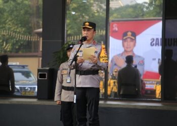 Humas Polri Gelar Pasukan Kesiapan Satgas Humas Dalam Pengamanan Pemilu 2024