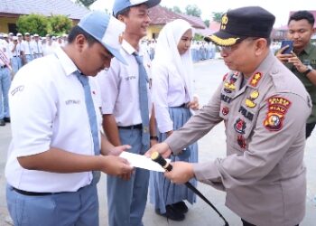 Kembali lagi Kapolres Siak Adakan Gelar Police Goes To School Sekarang giliran SMA Negeri 1 Kandis ini pesan Kapolres
