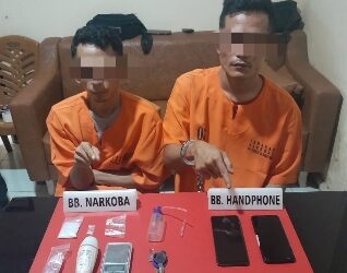 Satnarkoba Tangkap 2 Pelaku Narkoba di Desa Tanjung Berulak