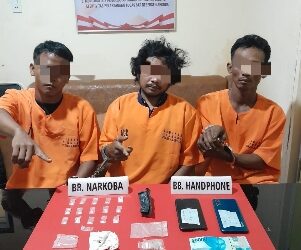 Tim Ojoloyo Satnarkoba Polres Kampar Tangkap 3 Pelaku Narkoba