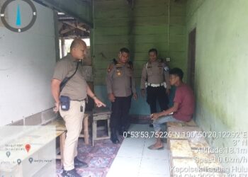 Polsek Tapung Hulu Gerak Cepat Patroli ke Lokasi Diduga Tempat Judi Gelper