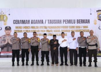 Polres Siak Gelar Ceramah Tausiah Agama Dalam Rangka Cooling System Pengamanan Pemilu 2023,2024