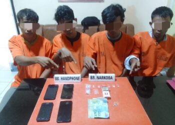 Tim Ojoloyo Tangkap Empat Pelaku Narkoba di Simpang Kubu