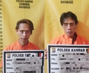 Pencuri dan Penada Sepeda Motor Ditangkap Polsek Kampar