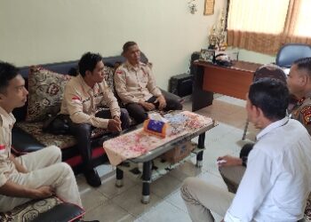 Kapolsek Kuantan Tengah Silaturahmi Dengan Panwascam Kuantan Tengah