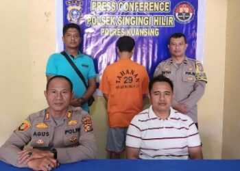 Polsek Singingi Hilir Gerebek Judi Dadu di Desa Sungai Buluh Singingi Hilir, Satu Pelaku Diamankan