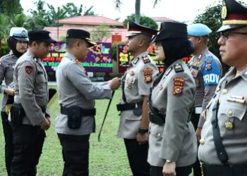 Kapolres Kampar Pimpin Sertijab Pejabat Utama dan Kapolsek Siak Hulu,Kapolsek Tapung Hulu