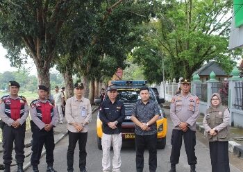 Polres Kuansing Lakukan Pengamanan Penertiban Alat Peraga Sosialisasi