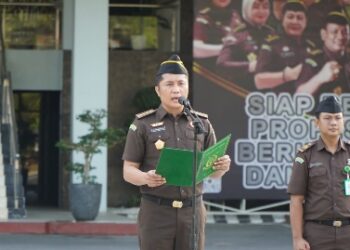 ASISTEN INTELIJEN KEJAKSAAN TINGGI RIAU MENJADI PENERIMA APEL KERJA PAGI