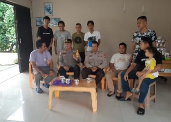 Satbinmas Polres Kampar Sambangi Desa Pulau Gadang Kecamatan XIII Koto Kampar