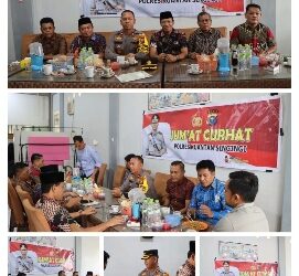 Polres Kuansing Gelar Jumat Curhat Bersama Pengurus LAM  Kabupaten Kuansing Jelang Pemilu Damai 2024