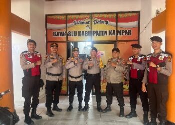 Sat Samapta Polres Kampar Patroli Perintis Presisi Ke KPU dan Bawaslu