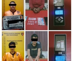 Tim Mata Elang Satresnarkoba Polres Kuansing Bekuk 2 Tersangka Tindak Pidana Narkotika Jenis Sabu 