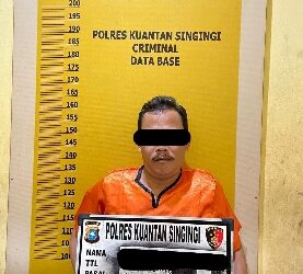 Satreskrim Polres Kuansing Amankan Tersangka Tindak Pidana Pemalsuan Surat Desa Giri Sako Kecamatan Logas Tanah Darat