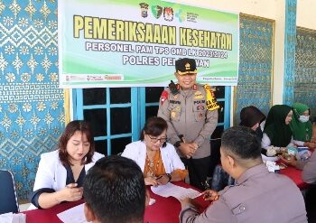 Polres Pelalawan Lakukan Pemeriksaan Kesehatan Kepada Seluruh Personil