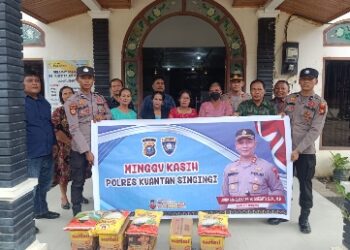 Sat Reskrim Polres Kuansing Dengar Saran Dan Kritik Warga Jemaat Gereja GBI KNCC Teluk Kuantan, Program Kegiatan Minggu Kasih