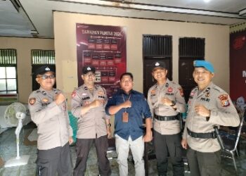 Polsek Kuantan Mudik Laksanakan Pengamanan Gudang Logistik Pemilu 2024 Kecamatan Kuantan Mudik