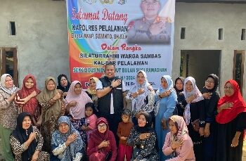 Kapolres Pelalawan Hadiri Acara Silaturahmi IK-Sambas Kalbar di Kabupaten Pelalawan Dalam Rangka Cooling System Pasca Pemilu 2024