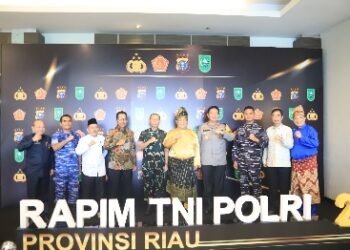4 isu Strategis Jadi Pembahasan Rapim TNI-Polri 2024 Provinsi Riau