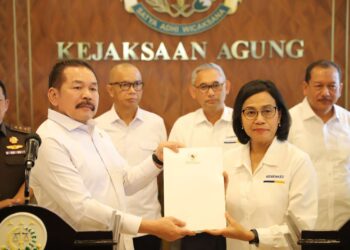 Menteri Keuangan RI Bertemu Jaksa Agung Buat Laporan Adanya Duagaan Korupsi Pembiayaan Ekspor Nasional LPEI