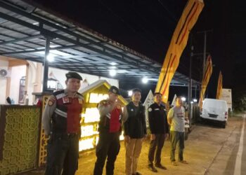 Polres Kuansing Lakukan Pengamanan Ibadah Sholat Tarawih di Berbagai Masjid