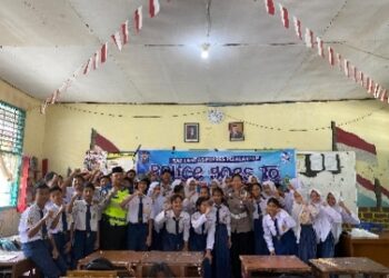 Police Goes To School Satlantas Polres Pelalawan Di SMPN 1,Dalam Rangka Operasi Tertib Ramadhan Lancang Kuning 2024