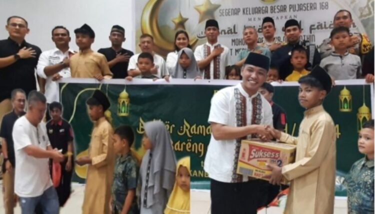 Polsek Payung Sekaki Bersama Pujasera 168 Berbuka Puasa Bersama serta Memberi Santunan