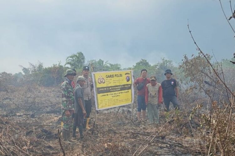 Polres Rokan Hilir Tangkap Pelaku Pembakar Hutan dan Lahan