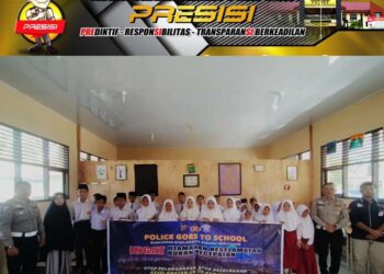 Sat Lantas Polres Kuansing Bersama Indonesia Driving Center (ISDC) Menggelar Program Police Go To School
