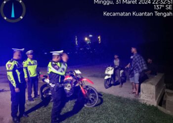 Sat Lantas Polres Kuansing Lakukan Patroli KRYD dan Penertiban Knalpot Tidak Sesuai Spesifikasi dalam Ops Tertib Ramadhan 2024