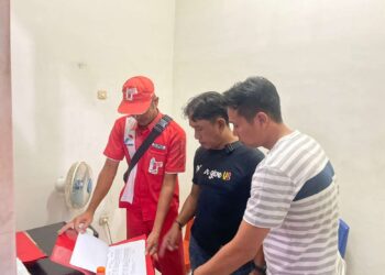 Sat Reskrim Polres Kuansing Melakukan Pengecekan Pendistribusian dan Penyaluran BBM di SPBU Sungai Jering