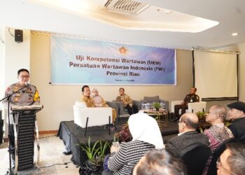 Kapolda Riau Hadiri Pelaksaan UKW PWI Riau ini pesan Kapolda