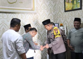 Jelang Pelaksanaan Pilkada, Kapolres Pelalawan jalin silaturahmi dengan Ketua KPU Kabupaten Pelalawan