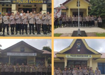 Sat Binmas Polres Kuansing Lakukan Supervisi Polisi Masyarakat di Empat Polsek