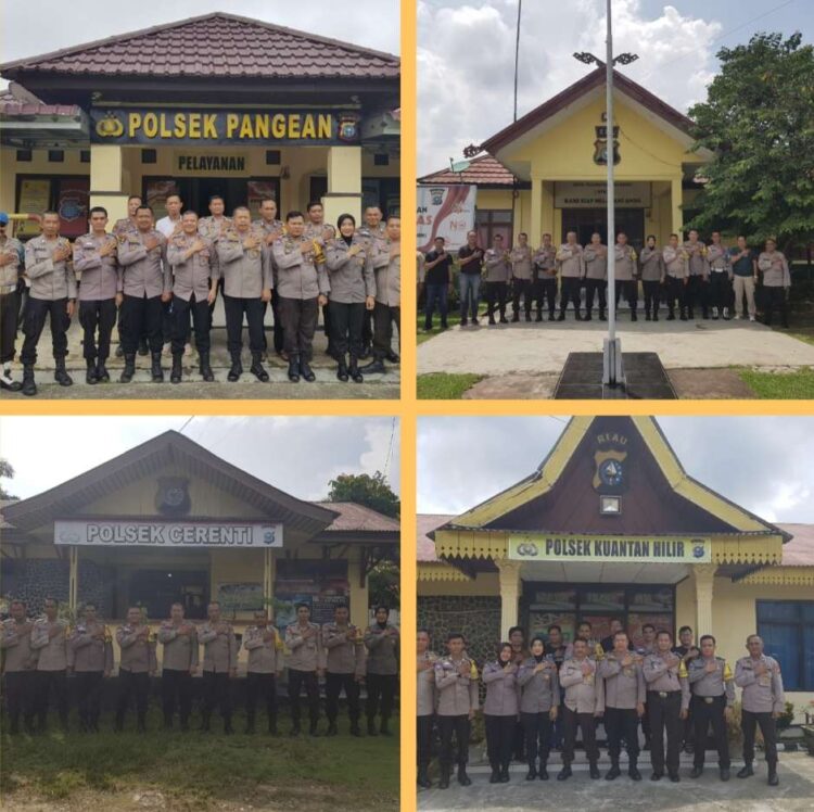 Sat Binmas Polres Kuansing Lakukan Supervisi Polisi Masyarakat di Empat Polsek